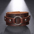 braunes rohleder armband herren manschette breitarmband uniqal sale